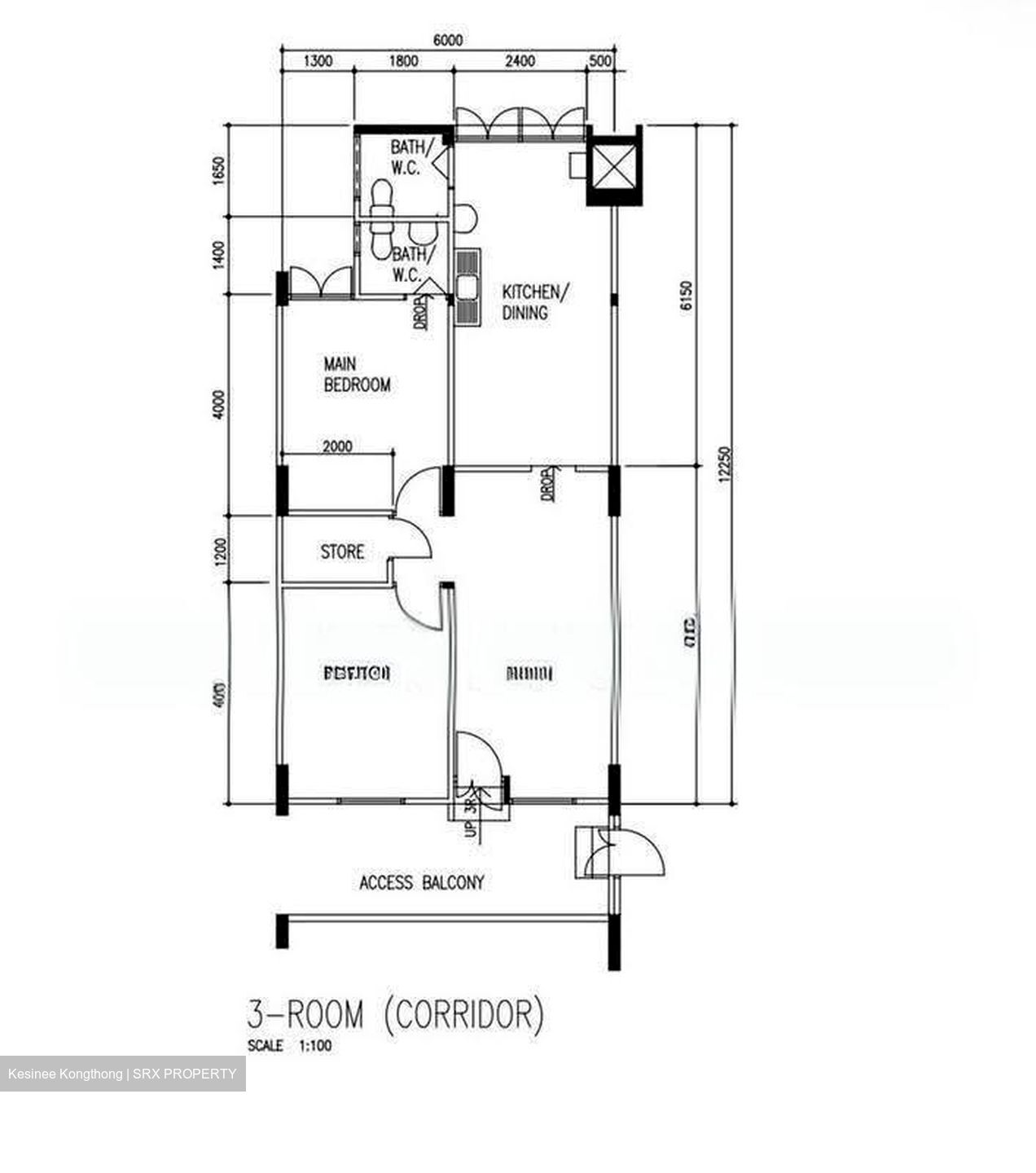 Blk 310 Clementi Avenue 4 (Clementi), HDB 3 Rooms #609189311